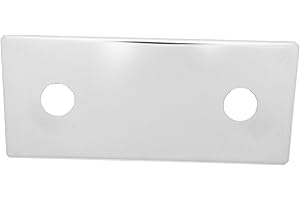 BLUMKRAFT Cache platine double acier inoxydable A2 + traitement chrome pour robinet mural. Effet miroir. Entraxe 150mm. Diamètre 26mm