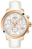 Tissot Damen Chronograph Quarz Uhr mit Leder Armband T095.417.36.117.00