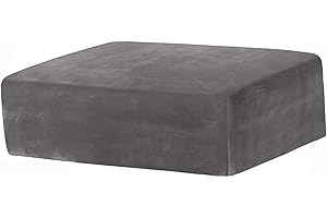 Miecoae Hockerbezug, Bezug Hocker Rechteckig，Fußbank Husse, Hocker Überzug Schwarz/Rot, Bezug für Ottomane, Ottomane Schonbezug(T-05,85-95x70-80cm)