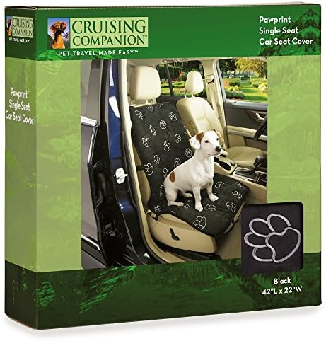 Cruising Companion Dog Seat Cover, Single Cushioned Car Seat Cover for Dogs