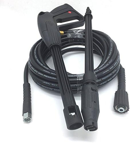 Pressure Washer Gun &amp; Hose , YOKING YK-TB48, 1150 Psi Spray Gun With M14*1.5, 5800 Psi Hose With M14*1.5 &amp; M22*1.5