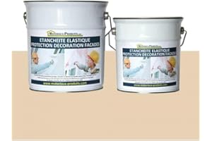 Peinture étanche & élastique pour protection façade 10 Kg Beige - MATPRO