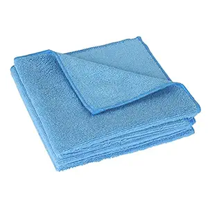 ARNV Microfiber Cloth for Detailing, Cleaning and Polishing (Pack of 4, Blue)