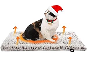 Mora Pets Manta térmica para Gatos Manta autocalentable para Gatos y Perros Cama termica sin Electricidad y baterías cojín de Calor Lavable 70 x 46 cm