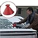 Produktbild NINGSANJIN Schneeschaufel Werkzeug,Windschild Eiskratzer Magic Schneeschaufeln EIN rundes magisches kegelförmiges Kratzen Schneeschaufel Werkzeug für Auto die Schneeräumung Rot (Sparen Sie 1€)