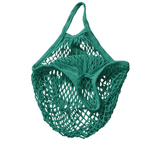 FENICAL Wiederverwendbare Einkaufstasche Shopping Bag Wiederverwenbare Obst-und Gemüsebeutel Lebensmittelbeutel Strand Taschen Netzbeute (grün)