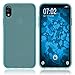 Price comparison product image PhoneNatic Silicone Case compatible with Apple iPhone Xr - transparent turquoise Cover Cover