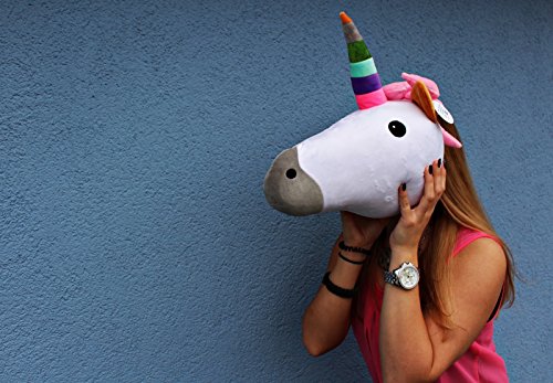 Hauficorn Einhorn Kissen Emoji, Emoticon unicorn, das kuschlige Geschenk - 7