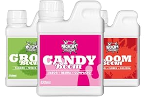 Boom Nutrients | Kit de Fertilizantes Completo con Azúcares para Plantas - Mejora de Crecimiento | Candy Tripack 250ml