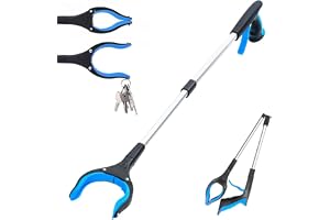 QiMan gripare för att lyfta, grepptång för seniorer, ergonomisk vikning, grepptång, 83 cm magnetisk dragning, lövgrepp för hä