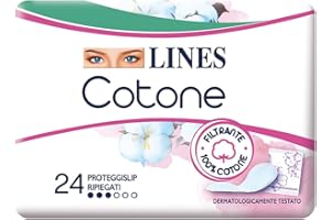 LINES COTONE SALVASLIP, assorbenti e proteggislip per piccole perdite, filtrante in cotone, delicato sulla pelle, ipoallergenico