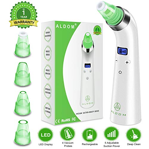 Rimozione dei punti neri, aspiratore professionale per pori e punti neri, rimuove acne, comedoni, estrattori di comedoni, ricaricabile tramite USB, trattamento per la pelle del viso