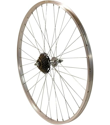 Voorwiel 28 x 1 1/2 - aluminium Ryde velg - verchroomde naaf - zwart