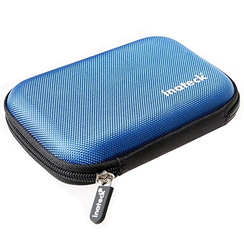 Inateck Universal Festplattentasche für 2,5 Zoll Festplatten und SSD/HDD, Hard Case erschütterungsfeste Schutzbox [Maße: 17cm x 11,5cm x 3cm, Farbe: Blau] - 3