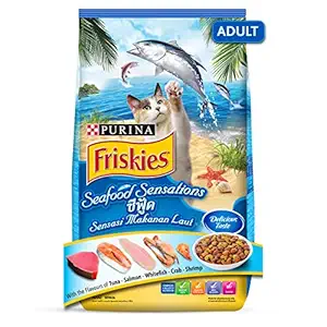 Purina Friskies Seafood Sensation Adult Cat Food from Nestl?, 1.2 kg
