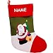 Produktbild 1 Stück _ XL - Weihnachtssocke & Filzstrumpf - " 3-D Effekt - Weihnachtsmann / Nikolaus / Santa Clause " - incl. Name - 40 cm - Nikolausstiefel - Nikolausstrumpf / Weihnachtsstiefel - großer Geschenke Strumpf - Weihnachten - Dekosocke / Dekostrumpf - Weihnachtsstrumpf / Beutel zum selbst Befüllen & Aufhängen - Weihnachtssocken - Kamin Filzschuh Filzstiefel - Geschenkesack Kamin - Weihnachtsdeko / Geschenkverpackung - Nikolaussocke - Socke Strümpfe / Geschenkestiefel - Weihnachten