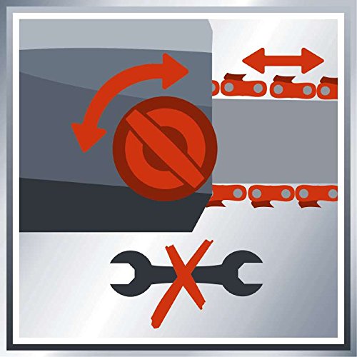 Einhell Akku Kettensäge GE-LC 18 Li Solo Power X-Change (Lithium Ionen, 18 V, 230 mm Schnittlänge, Oregon Kette und Qualitätsschwert, Kettenfangbolzen, ohne Akku und Ladegerät) - 9