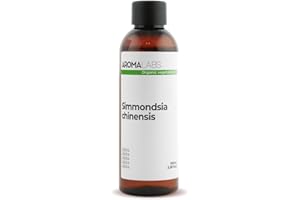 Jojoba BIO (Simmondsia chinensis) - 100 mL - Huile Végétale Vierge et Certifiée Cosmos - Aroma Labs - Made in France