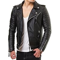 Burocs MR18-4 Herren Kunst-Lederjacke Bi...
