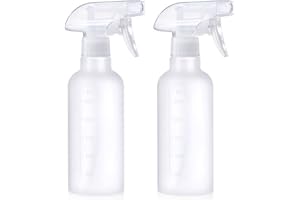 VEXPLO Plastic Spray Bottles Small Spray Bottles for Hair Cleaning Plants Pet, Mist/Stream Adjustable, BPA-free Water Mist Spray Bottle 300ml, 2 Pack