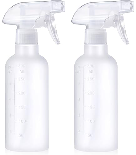 Lot De 2 Vaporisateurs Vides 300ml - Buse Réglable 360° - Plastique Sans BPA - Pour Plantes, Cheveux, Ménage