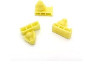 VVO Fasteners- Yellow Plastic Front Wheel Arch Flare & Trim Moulding Clips for Nissan Juke, X-Trail, (Pack of 10)