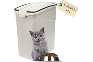 ‎GARPET GarPet Futtertonne Luftdicht mit Deckel Futtertonne Hund Katze Hundefutter Aufbewahrung Trockenfutter Aufbewahrung Futterbox Hund Hundefutter Box 13 L