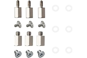 MAOZHOU 18 Pcs SSD Screw,M.2 Nvme SSD Screws + Spacers,M2 Nvme SSD Screws for Msi Gigabyte Motherboard Installation Maintain