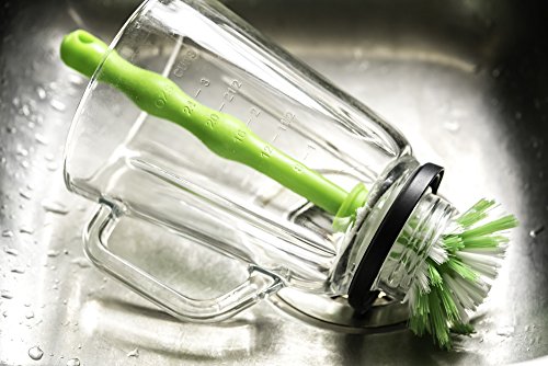 Paulis Kitchen – Starterset / Spülbürsten + Spatel für das Reinigen & Ausleeren von Töpfen, Thermomix® TM5 + TM31, Mixertöpfen, usw. (Grün) - 4