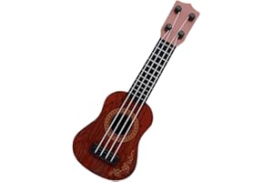 Toyvian Giocattolo Ukulele per Bambini Ukulele in Plastica da 9 8 Pollici Giocattolo per Chitarra per Bambini 4 Corde Strumenti Musicali o Educativo per Lapprendimento
