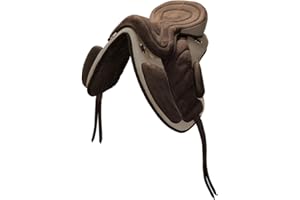 Brama West Sattel baumlos “Safety“- Sitzgröße 18“ - für alle Pferdetypen - inkl. Steigbügelriemen & Sattelgurt - Braun/Beige