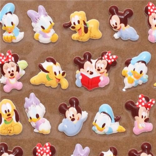 Imagen 1 de Bonitas pegatinas con los bebés Micky, Mini, Donald, Daisy