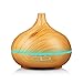 Produktbild KBAYBO Aroma ätherisches Öl Diffusor, Holzkorn Ultraschall Aroma Cool Mist Luftbefeuchter mit 4 Timer Einstellungen 7 Farbe ändern LED für Office Home Schlafzimmer Baby Room Study Yoga Spa