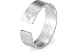 kkjoy Anello dell'Occhio in Acciaio Inossidabile Anelli Aperti Regolabili da Dito Gioielli di Halloween Per Donne Uomini