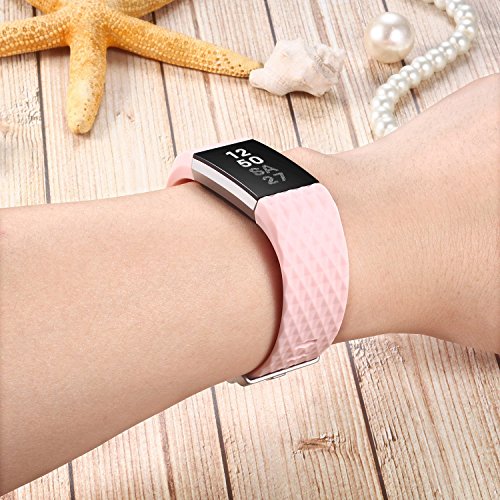Fitbit Fitbit Charge 2 Classic Fitness Ersatz Zubehör Silikon Wristband für 2016 Charge 2 - 3