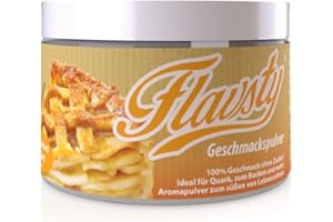 ‎FLAVSTY Flavsty® Geschmackspulver Apfel Zimt - Apfelstrudel Apfelkuchen - Veganes Geschmackspulver ohne Zucker