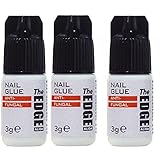 The Edge 3G Adhesive False Super Strong Nail Tips - Pack of 3