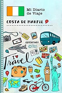 Costa de Marfil Diario de Viaje: Libro de Registro de Viajes Guiado Infantil - Cuaderno de Recuerdos de Actividades en Vacaciones para Escribir, Dibujar, Afirmaciones de Gratitud para Niños y Niñas