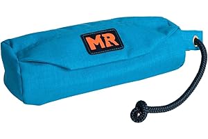 Martin Rütter – Futterbeutel Dummy Türkis XS – Futterdummy Hund wasserabweisend & waschbar, mit Reißverschluss & Wurfschnur – Apportierbeutel für Hundetraining – Für Trocken- & Nassfutter, Leckerlis