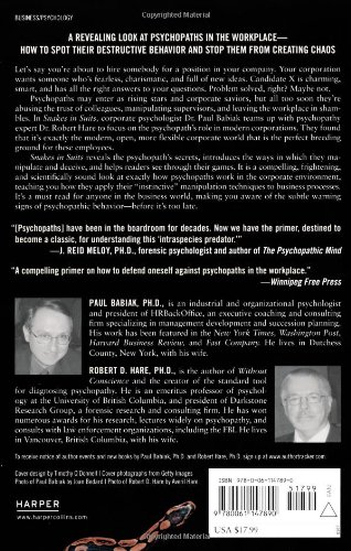 Snakes in Suits: When Psychopaths Go to Work - Image 3