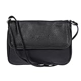 umhängetasche damen klein rot Christian Wippermann hochwertige kleine Damen Schultertasche aus PU mit Überschlag in verschiedenen Farben