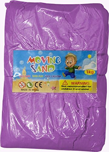 Magic Motion Moving Sand 1kg Kinetic Set Children Toy Never Dry (Purple)