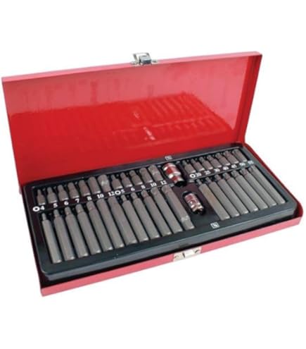 NEIKO 10078A XZN Triple Square Spline Bit Socket Set | 11 Piece