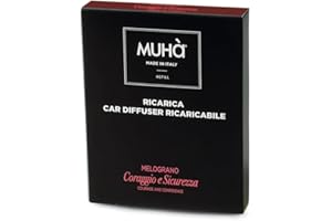 MUHA' | Profumatore Auto Ricarica, Fragranza Melograno, Rilascio Graduale di Profumo