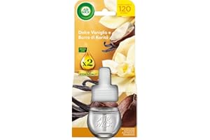 AIRWICK Air Wick Ricarica per Diffusore di Oli Essenziali, 1 Ricarica per Profumatore per Ambienti alla Fragranza Dolce Vaniglia e Burro di Karitè, con Oli Essenziali