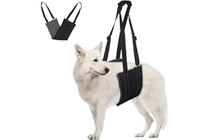 Comfpet Pettorina per cani con sollevatore di zampe posteriore, pettorina per cani con supporto per zampe per cani anziani, riabilitazione ACL per salire e scendere le scale, piccola