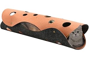 PapIEEED Giocattolo a tunnel per gatti e gatti, staccabile, per cani, gatti, gatti, cuccioli, conigli, gioco interattivo per interni, colore casuale