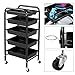 AllRight Salon Trolley Hairdresser Barber Beauty Spa Storage Hair 5 Drawers Rolling Storage Cart