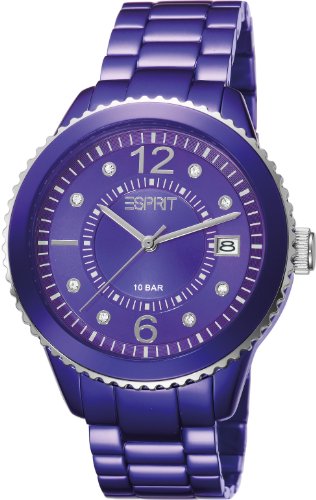 Esprit Damen-Armbanduhr Marin Aluminium violet Analog Quarz Aluminium ES105812004 Esprit Damen-Armbanduhr Marin Aluminium violet Analog Quarz Aluminium ES105812004