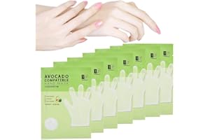 ‎HURRISE Hand Peel Mask, 7 Stück Avocado Hautfreundliche, Feuchtigkeitsspendende, Für Trockene Hände Reparatur Hand Mask für Von Rauer Haut Für Männer Frauen